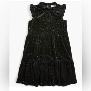 Crewcuts Jcrew Black Glitter Dress in size 6